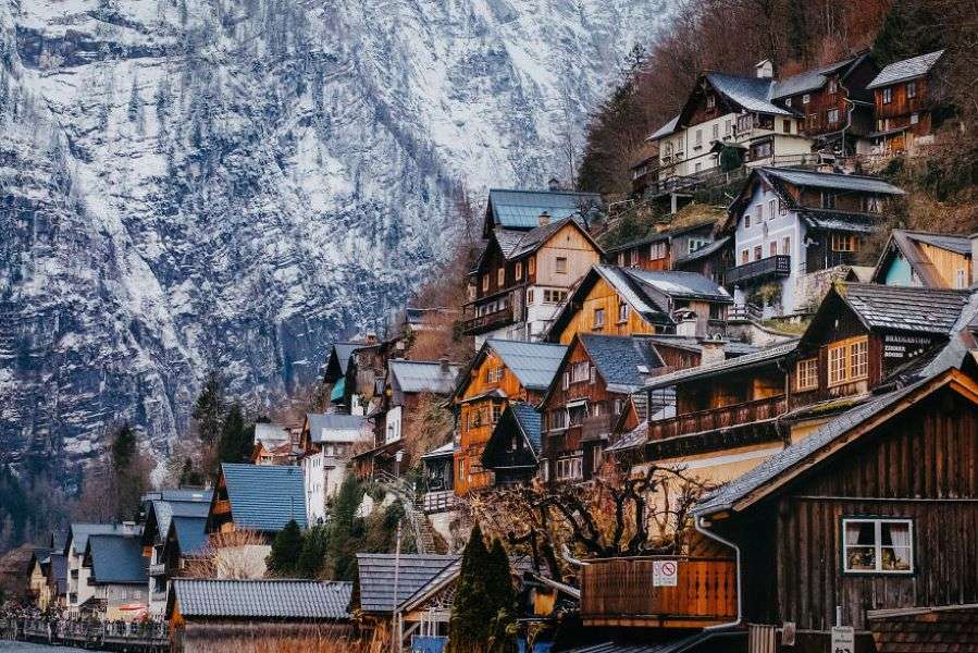 Hallstatt w Górnej Austrii puzzle online