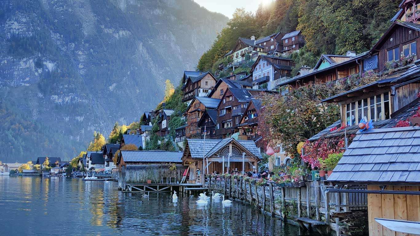 Hallstatt w Górnej Austrii puzzle online