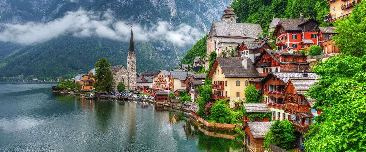 Hallstatt w Górnej Austrii puzzle online