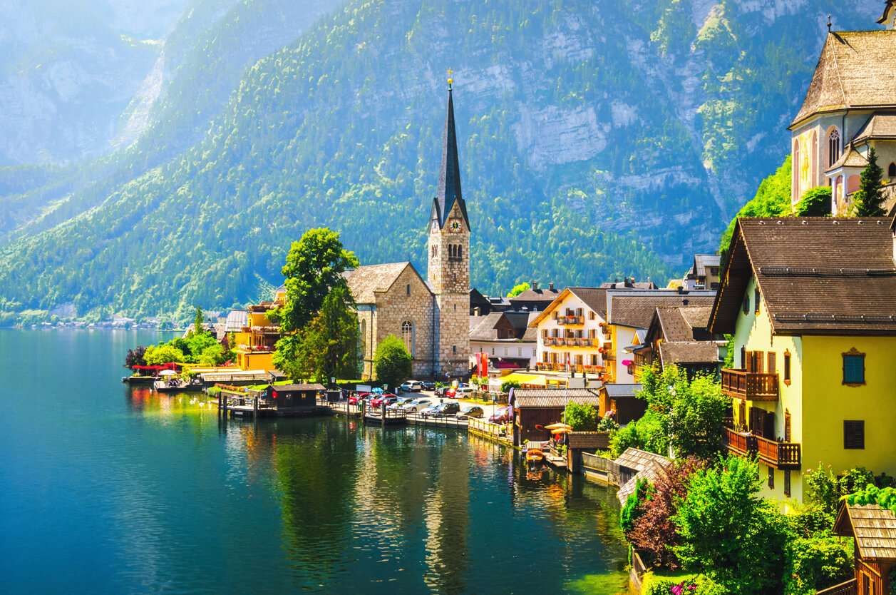 Hallstatt w Górnej Austrii puzzle online