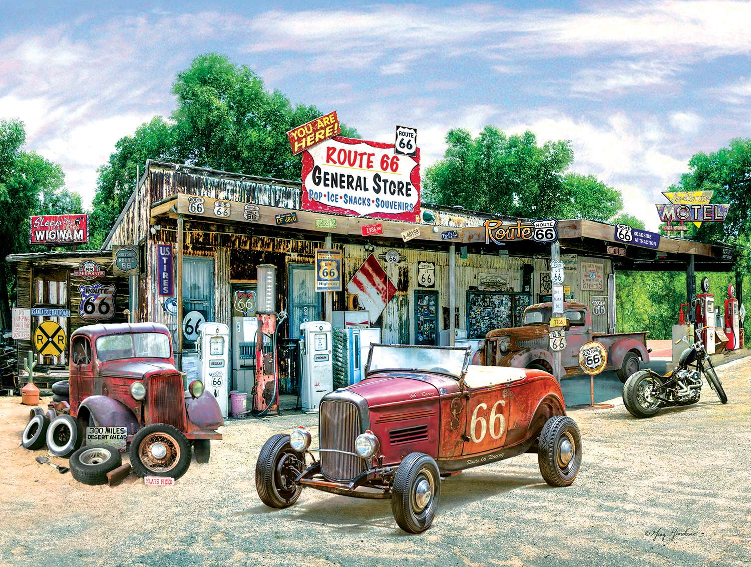 Sklep wielobranżowy Route 66 puzzle online