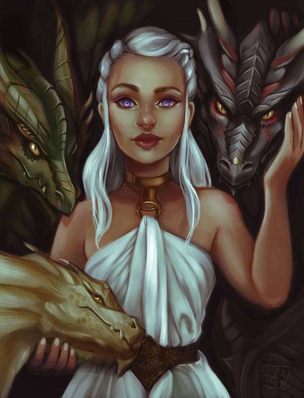 Daenerys i jej smoki puzzle online