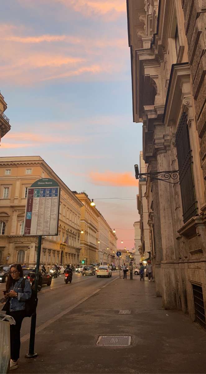 Zachód słońca w Rzymie puzzle online