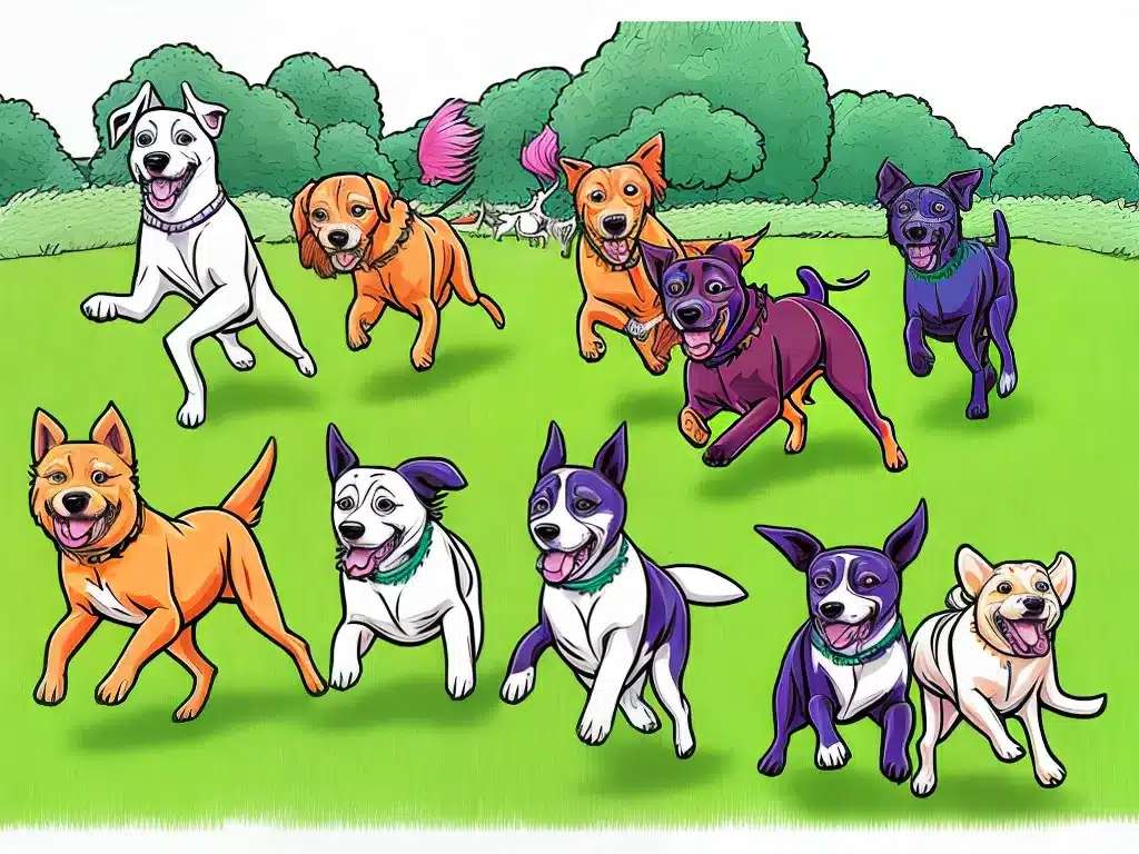 szczęśliwe psy puzzle online