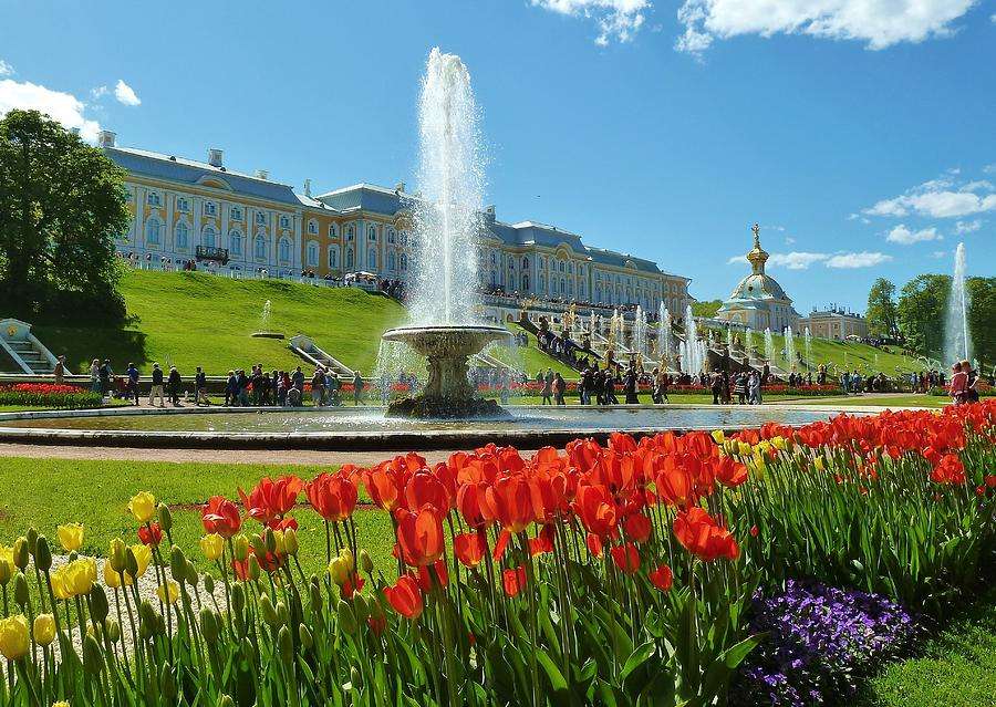 Peterhof. Dawny zespół pałacowo-parkowy puzzle online
