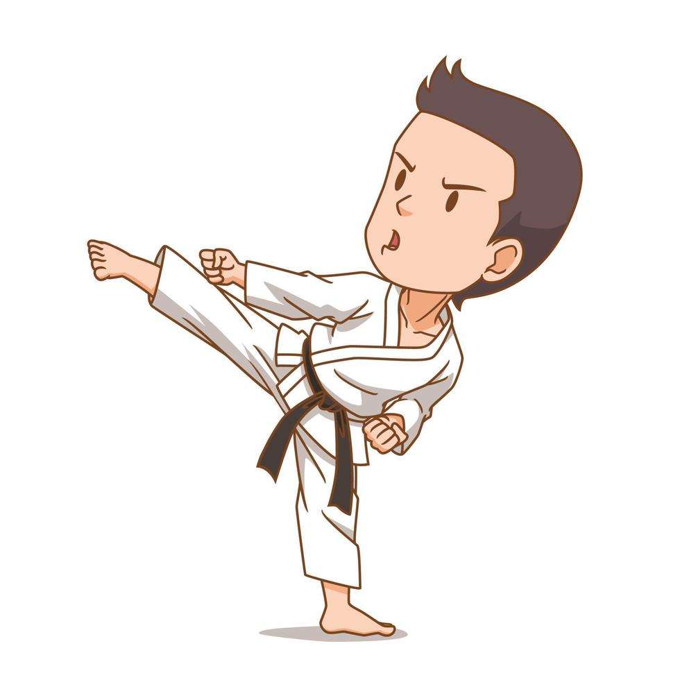 chłopiec karate puzzle online
