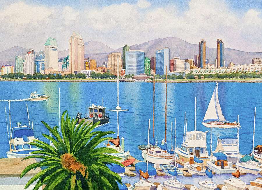 San Diego i Ocean Spokojny puzzle online