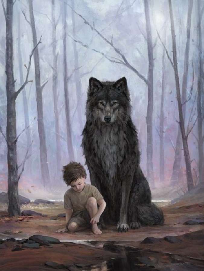 wilk i chłopiec puzzle online