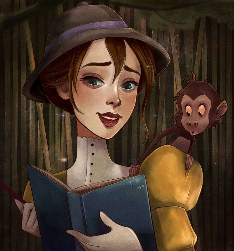 Jane Porter kontra Mały Pawian puzzle online