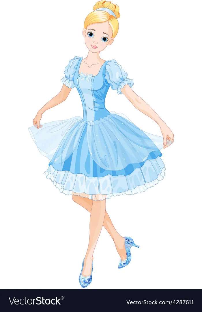 Cinderella vector image puzzle online