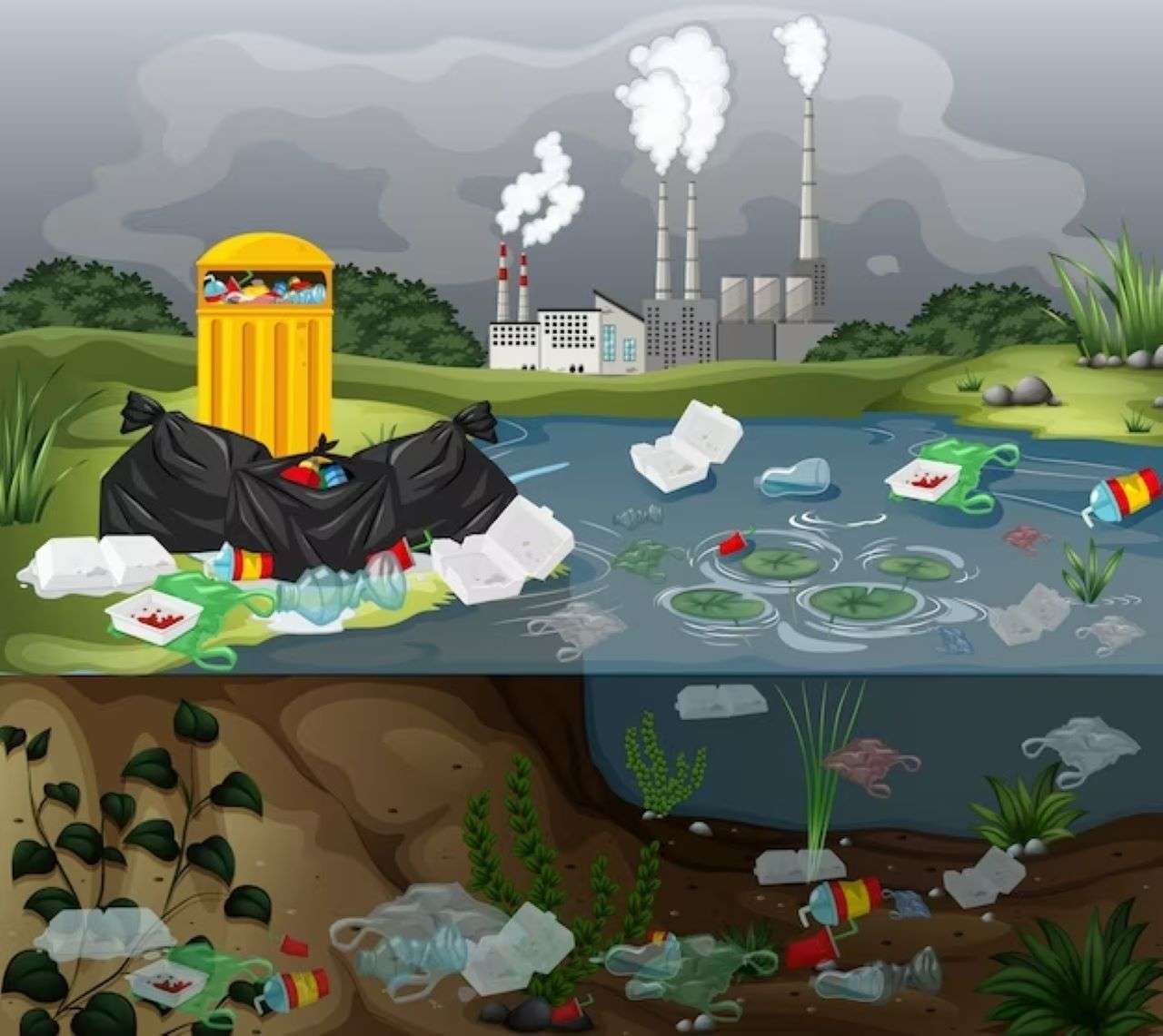 zanieczyszczenie puzzle online