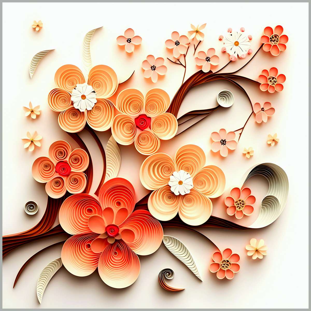 Kwiat wiśni (obraz) puzzle online