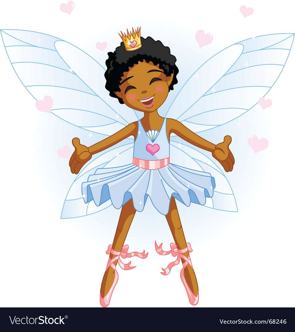 Cartoon fairy vector image puzzle online