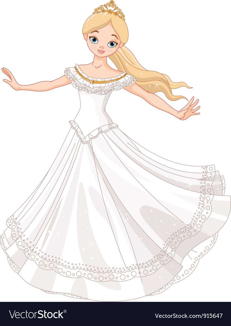 Dancing princess vector image puzzle online