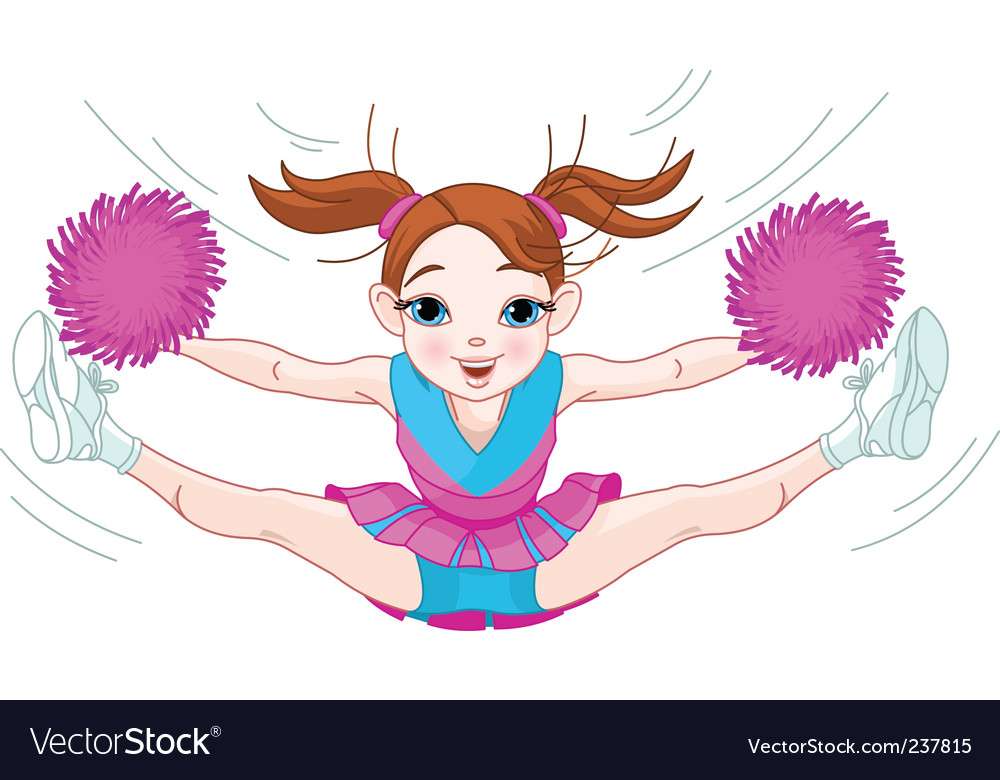 Cheerleading vector image puzzle online