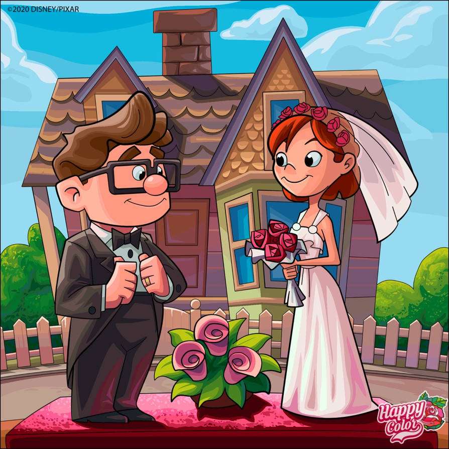 Ślub Carla i Ellie puzzle online