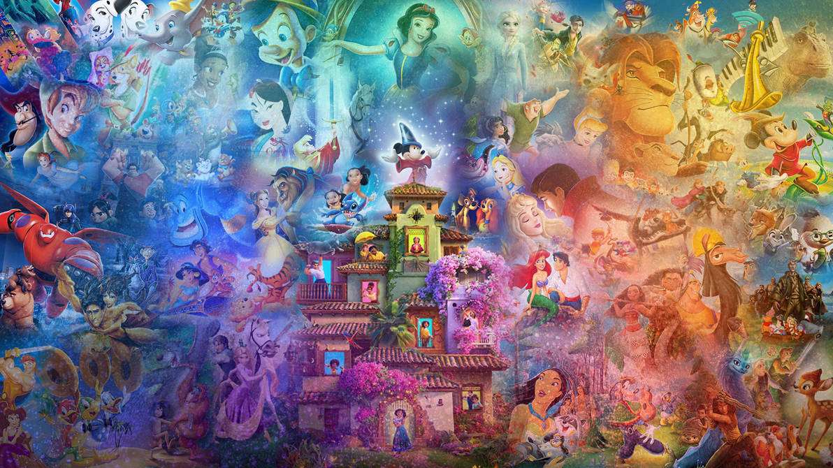 100 lat animacji Disneya puzzle online