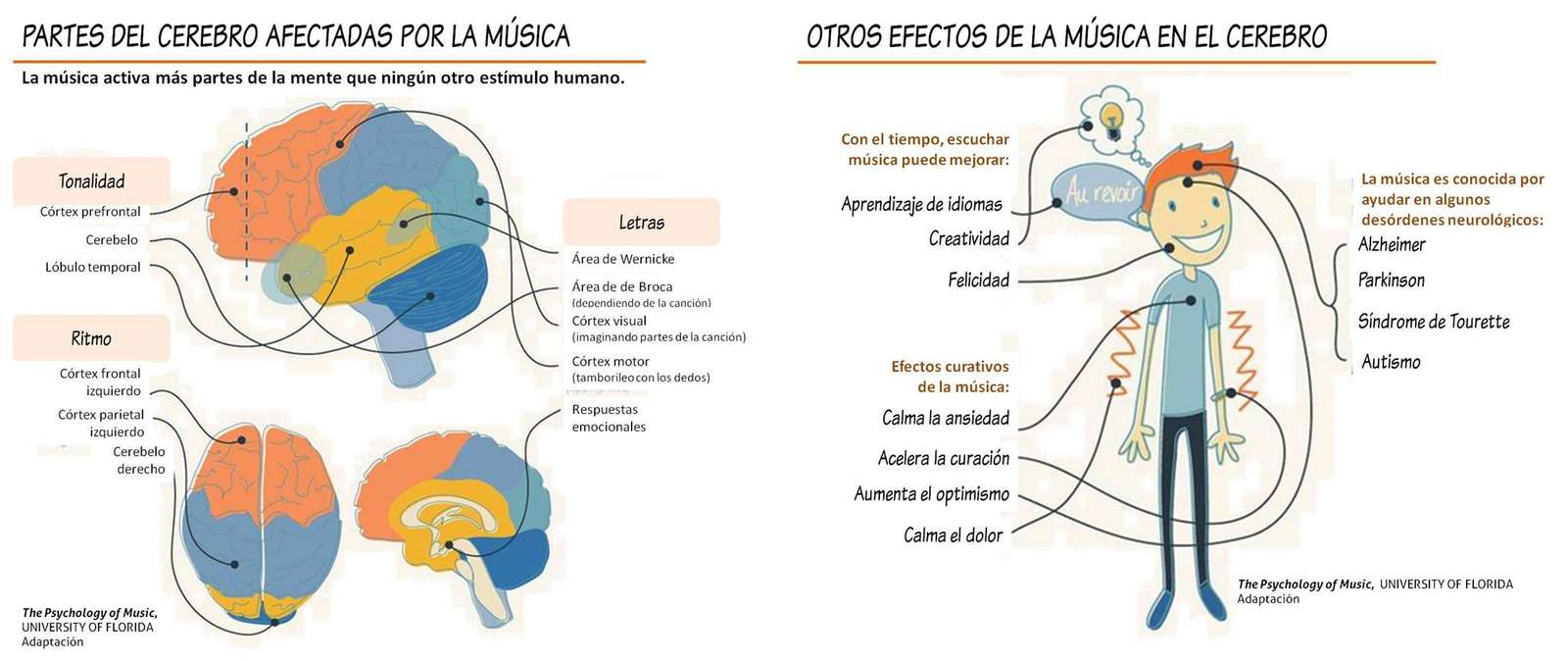 mózg i muzyka puzzle online