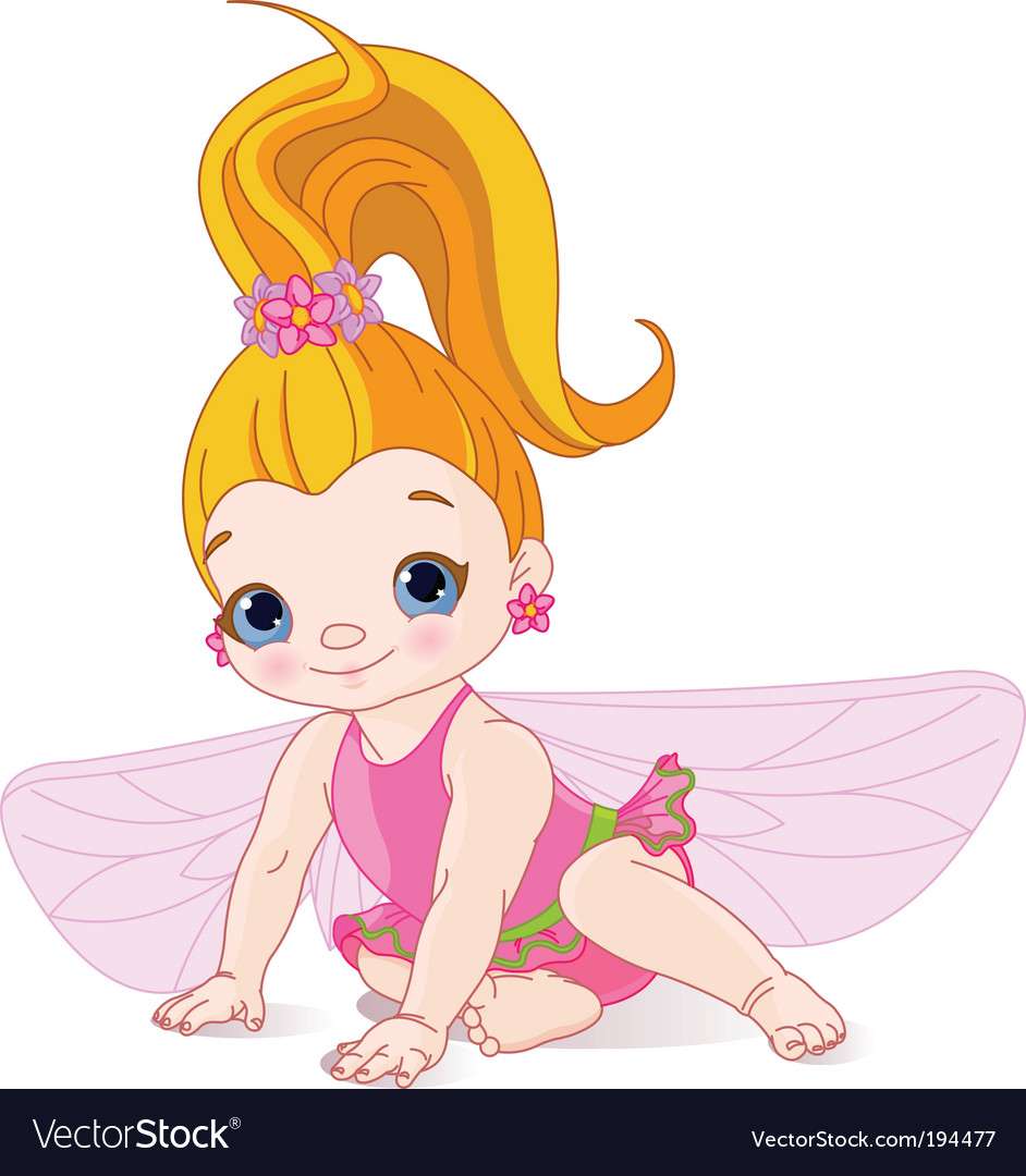 Fairy with flowers vector image puzzle online