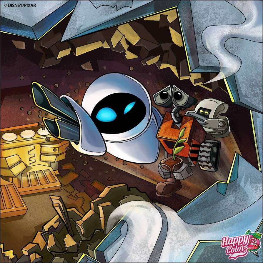 EVE i Ucieczka Wall-E puzzle online