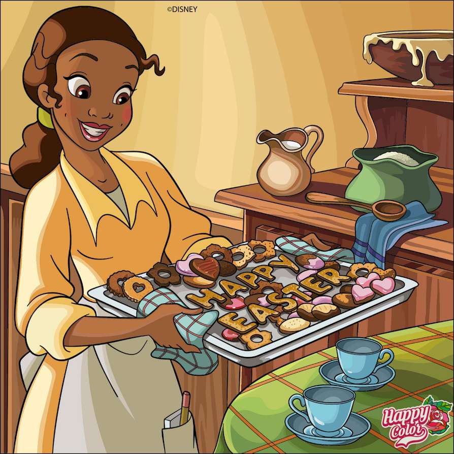 Wielkanocne ciasteczka księżniczki Tiany puzzle online
