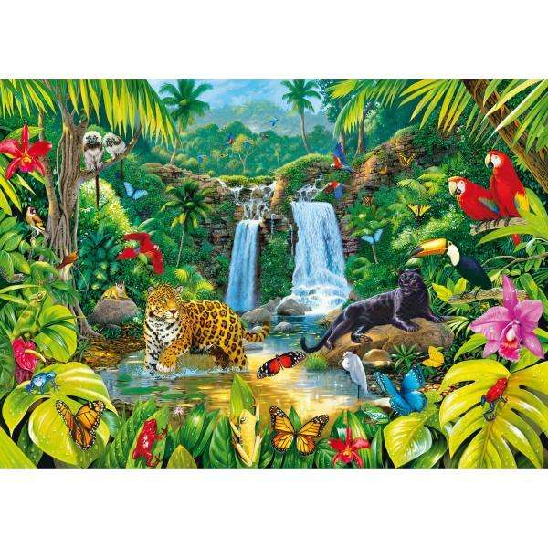 Ładny las tropikalny puzzle online