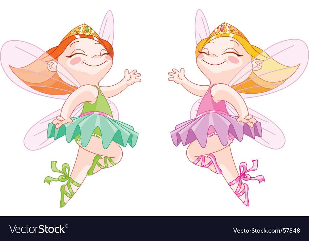 Little fairies vector image puzzle online