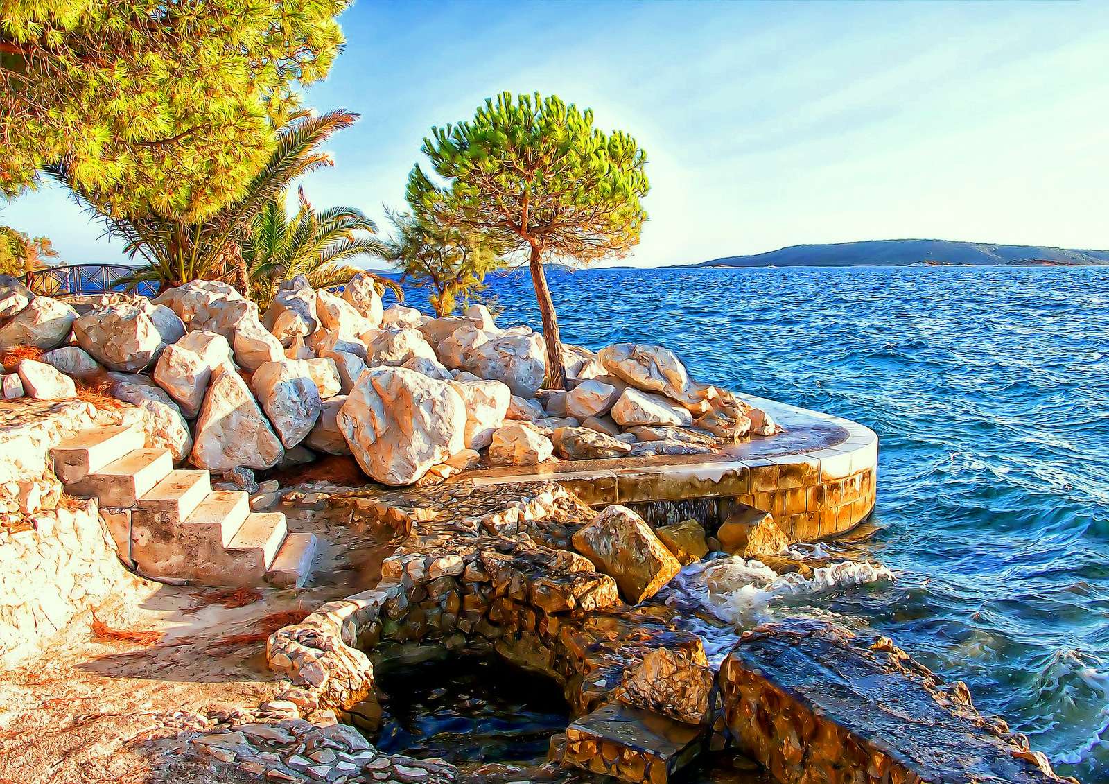 Ciovo, piękna chorwacka wyspa puzzle online