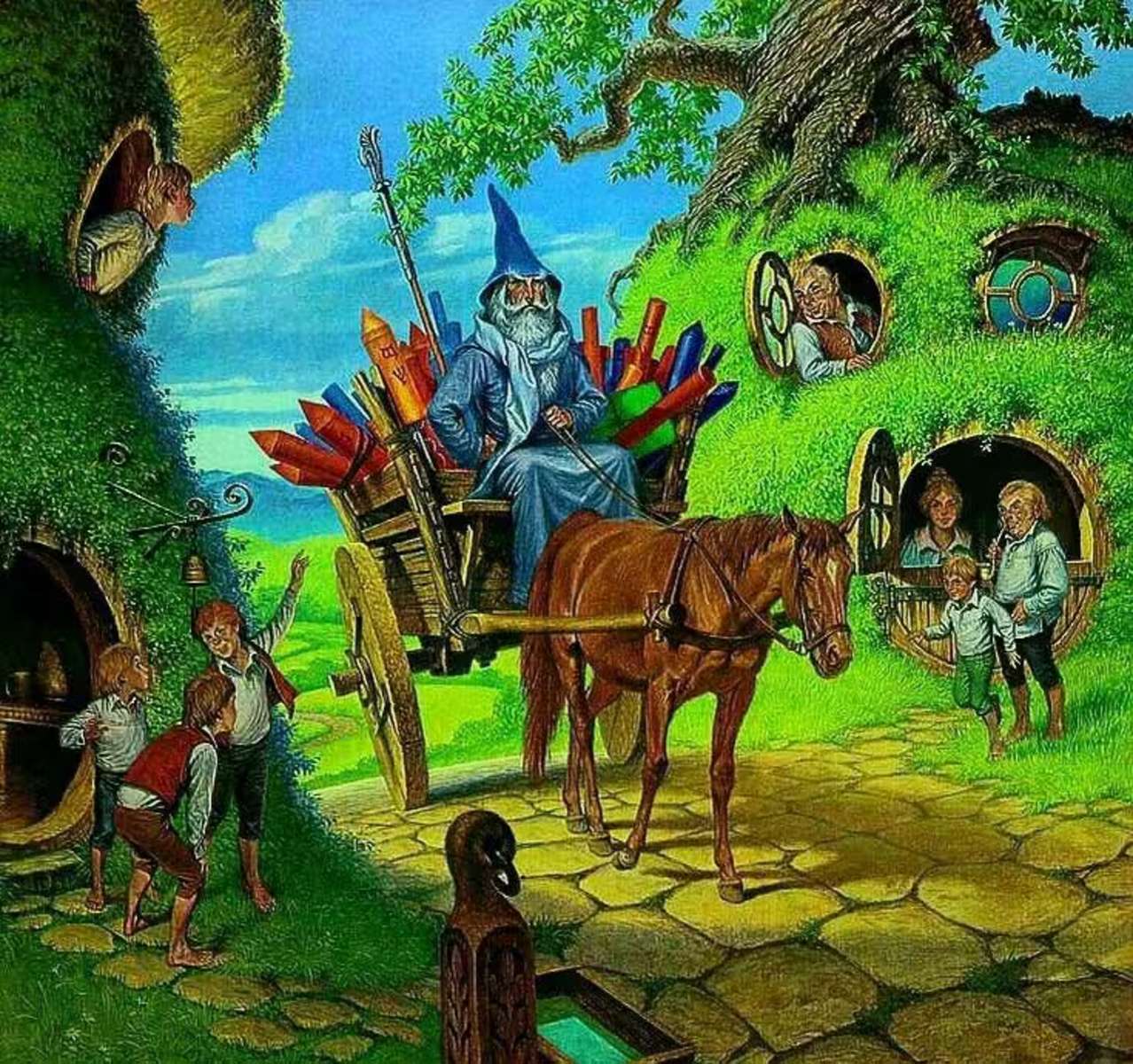 Gandalf, czarodziej puzzle online