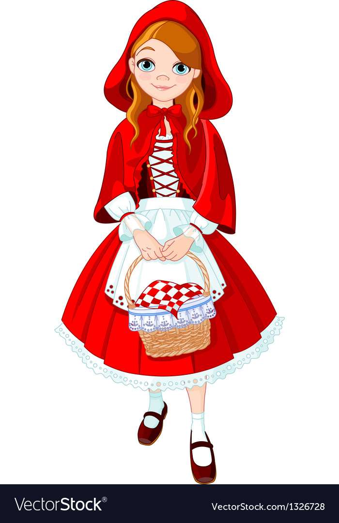Little red riding hood vector image puzzle online