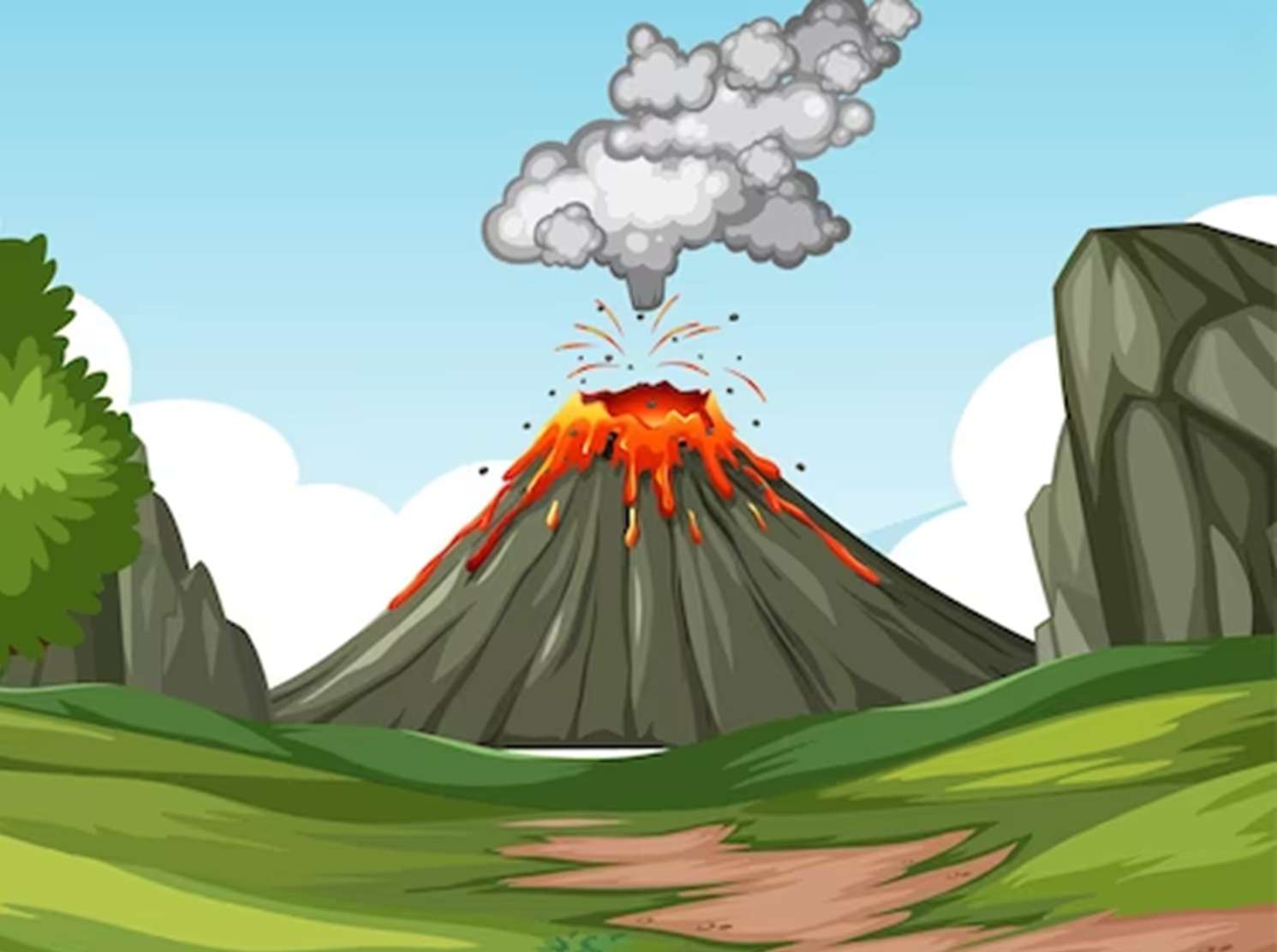 Zagadka wulkanu puzzle online
