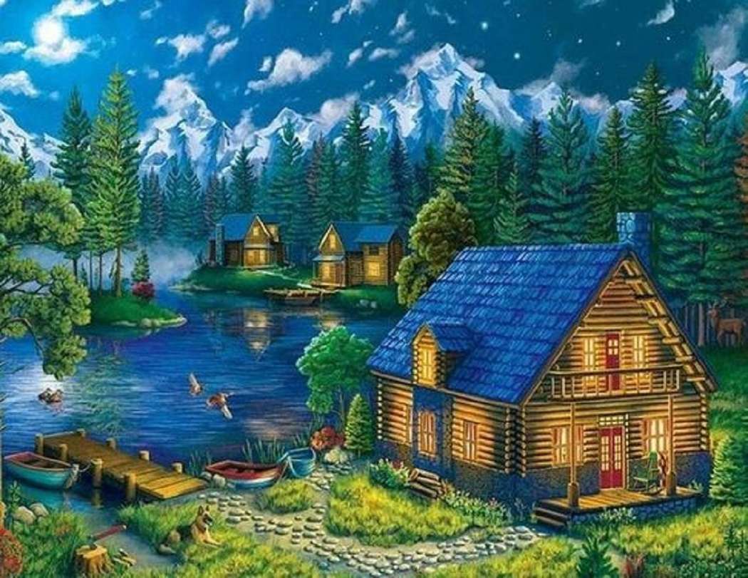 Typowy kanadyjski dom puzzle online