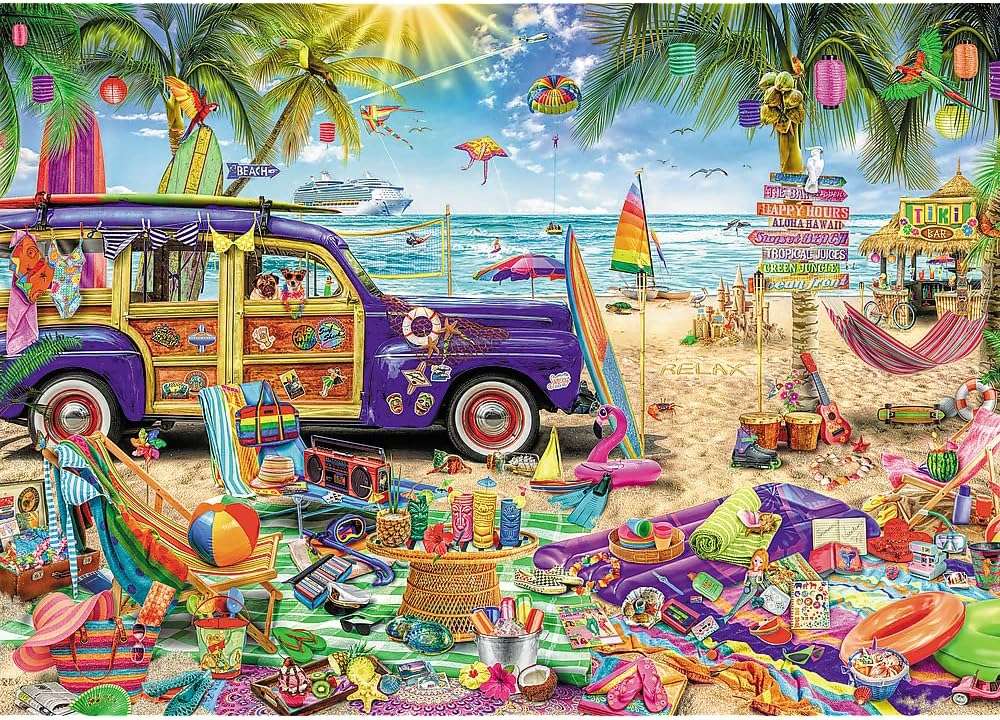 Lato na plaży puzzle online