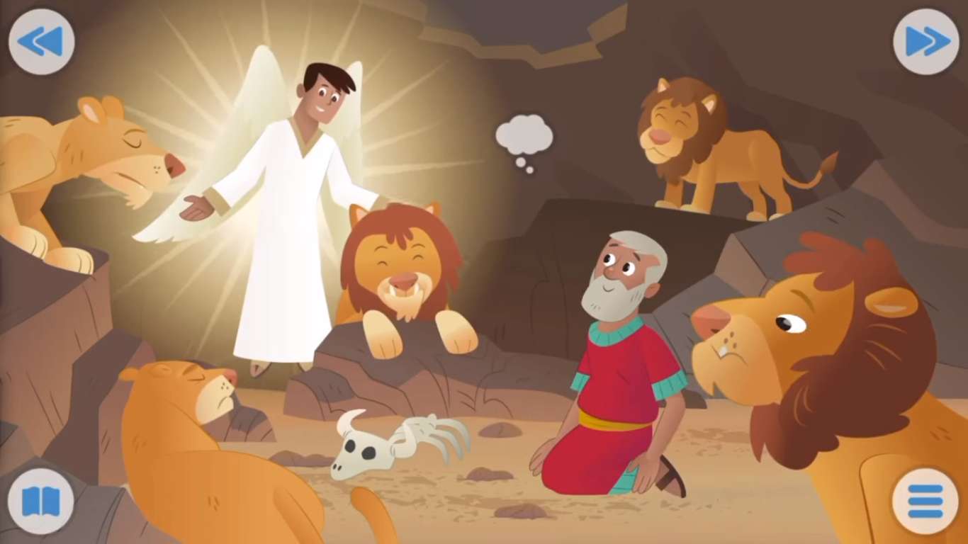 Daniel w jaskini lwów puzzle online