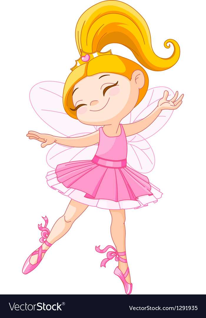 Little fairy ballerina vector image puzzle online