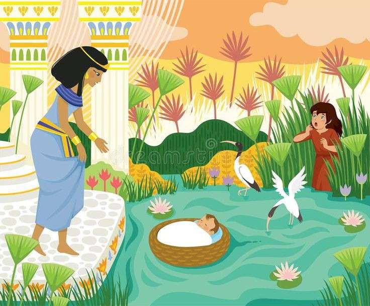 Mojżesz w Nilu puzzle online
