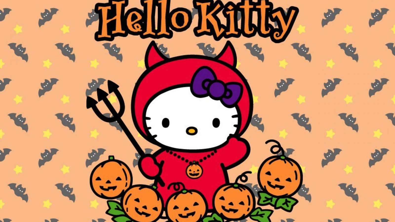 Hello Kitty Halloween puzzle online
