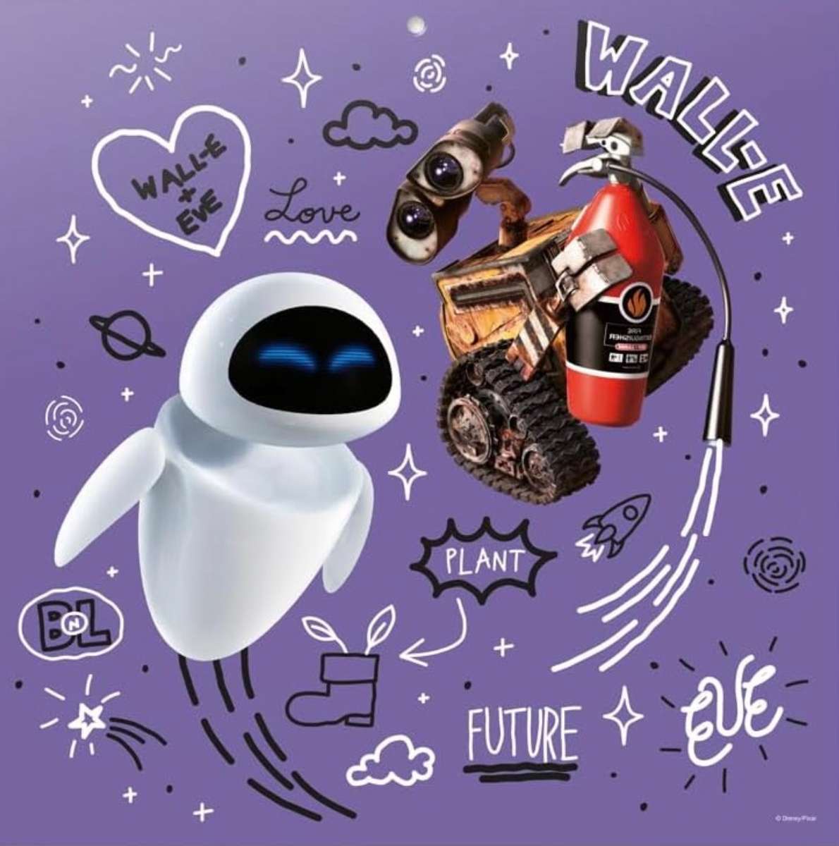 Słodka Ewa i WALL-E❤️❤️❤️❤️ puzzle online