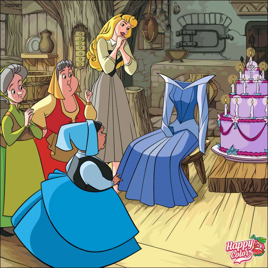 Urodziny księżniczki Aurory puzzle online