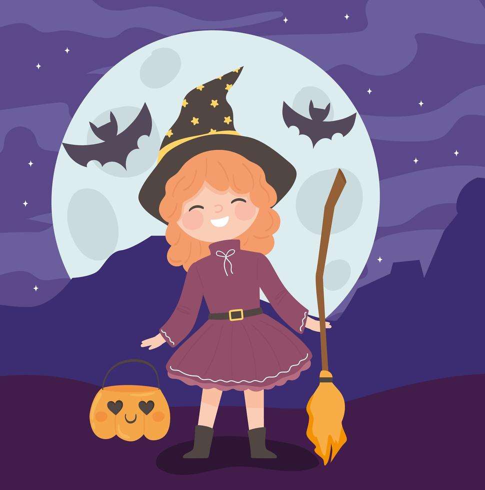 halloween girl witch costume 3746638 Vector Art at puzzle online