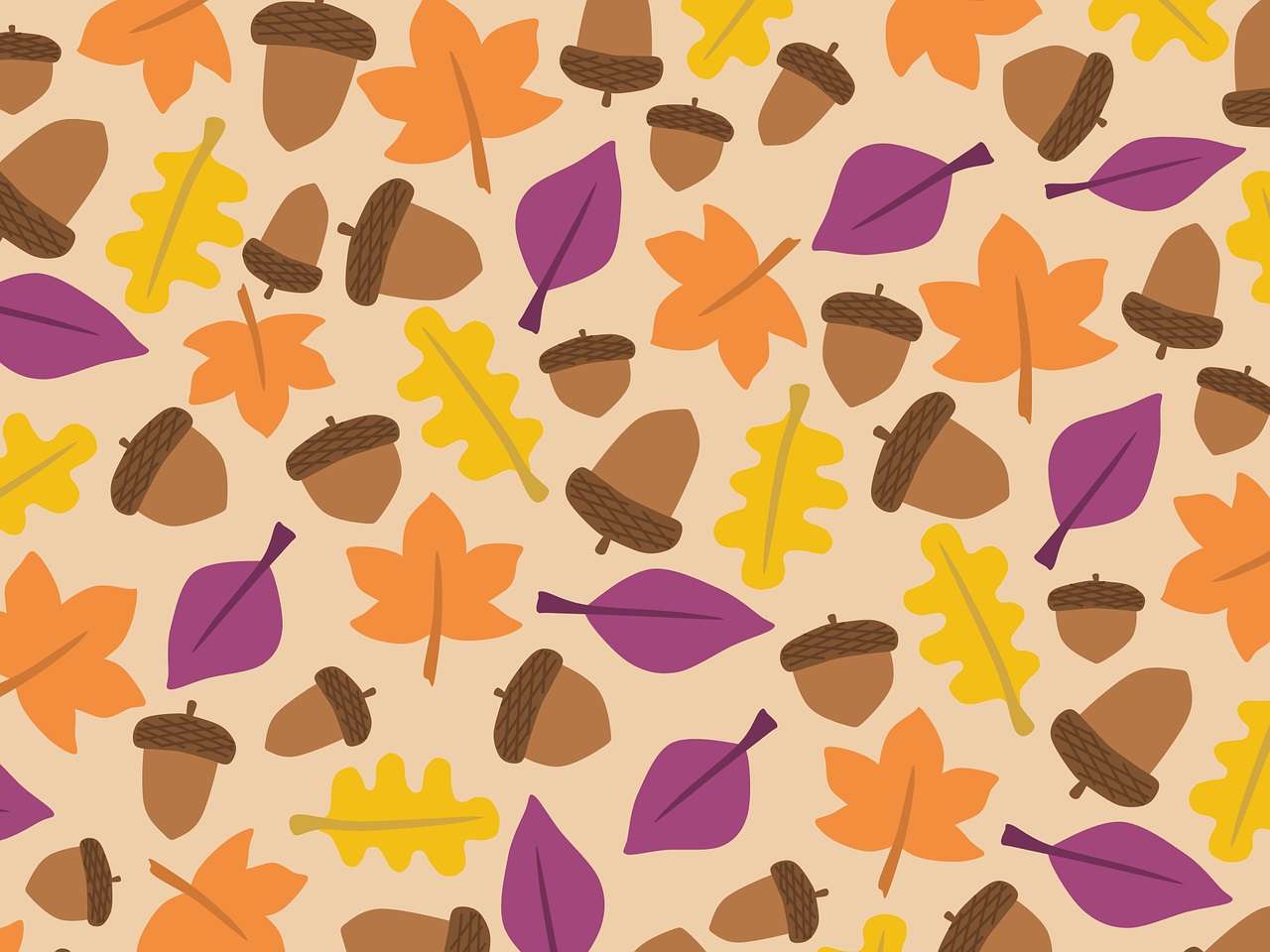 Jesienny wzór tła puzzle online