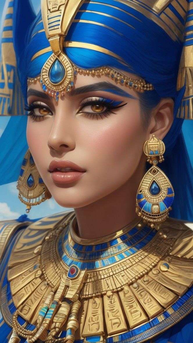 egipska królowa puzzle online