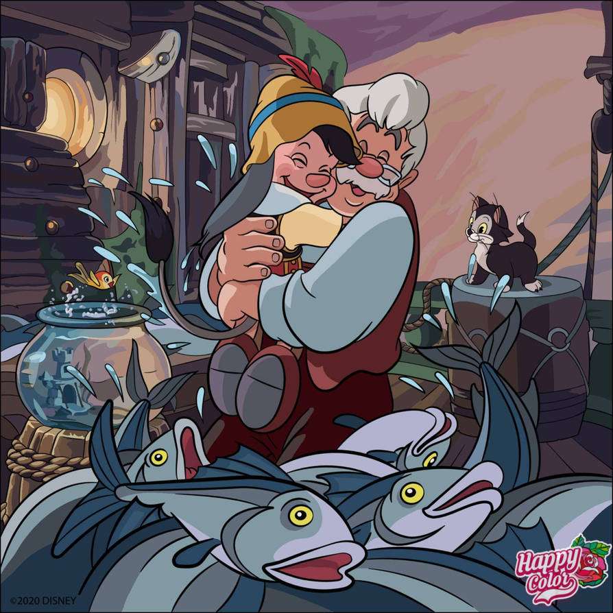 Dżeppetto i Pinokio puzzle online