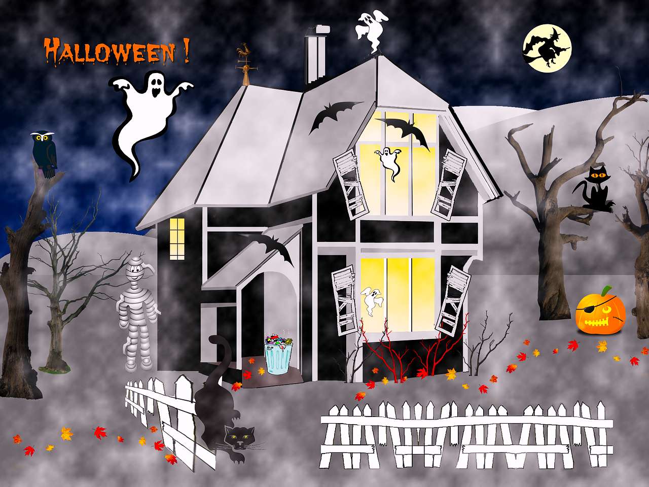 Nadchodzi Halloween puzzle online