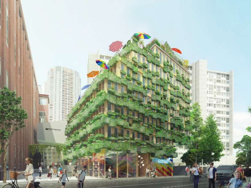 Dom w zieleni w Paryżu puzzle online
