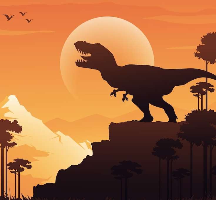 Tło dinozaura puzzle online