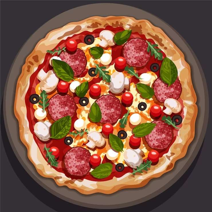 Pyszna pizza puzzle online