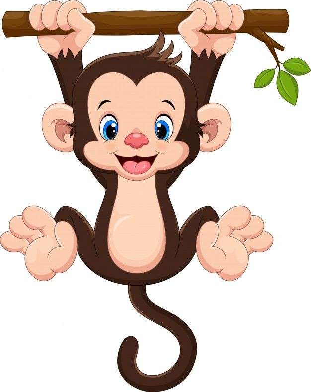 Małpa, zwierzę dżungli puzzle online