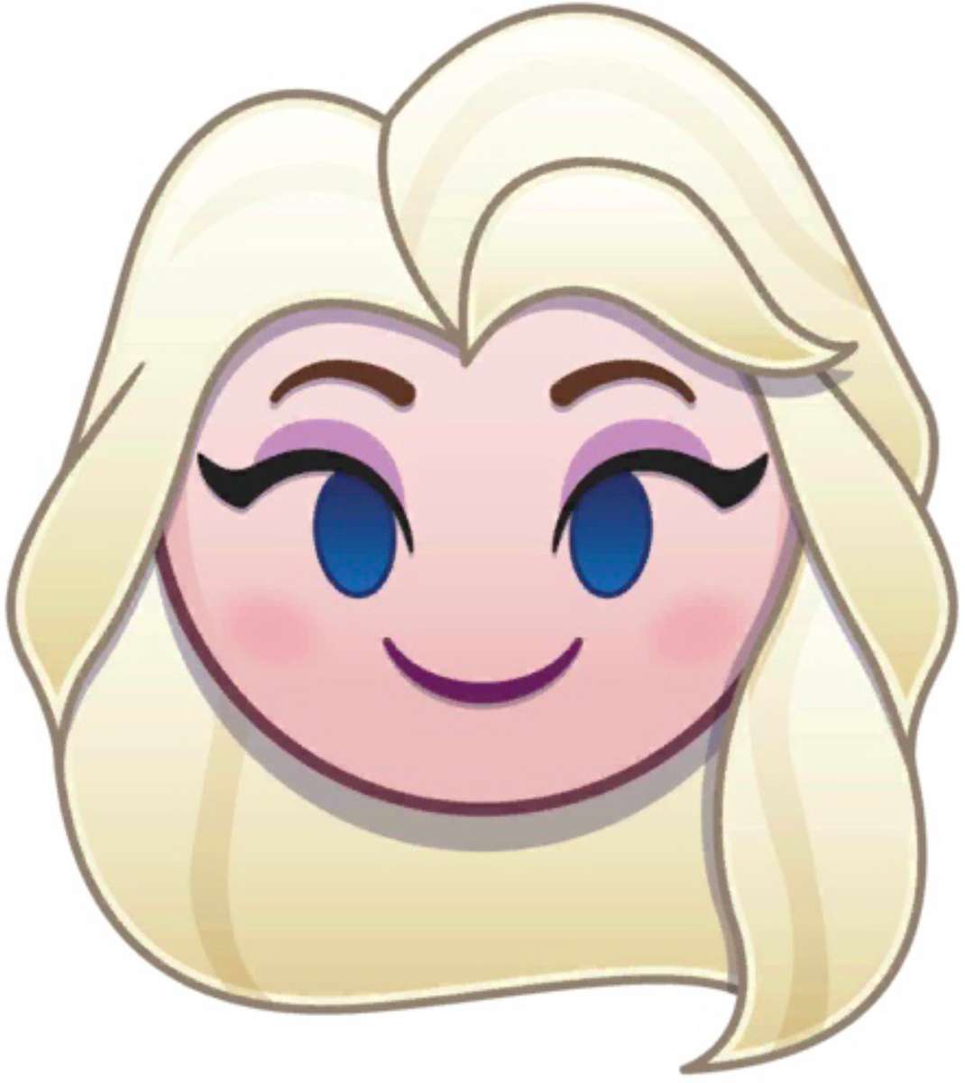 Emoji Elsa, Królowa Śniegu puzzle online