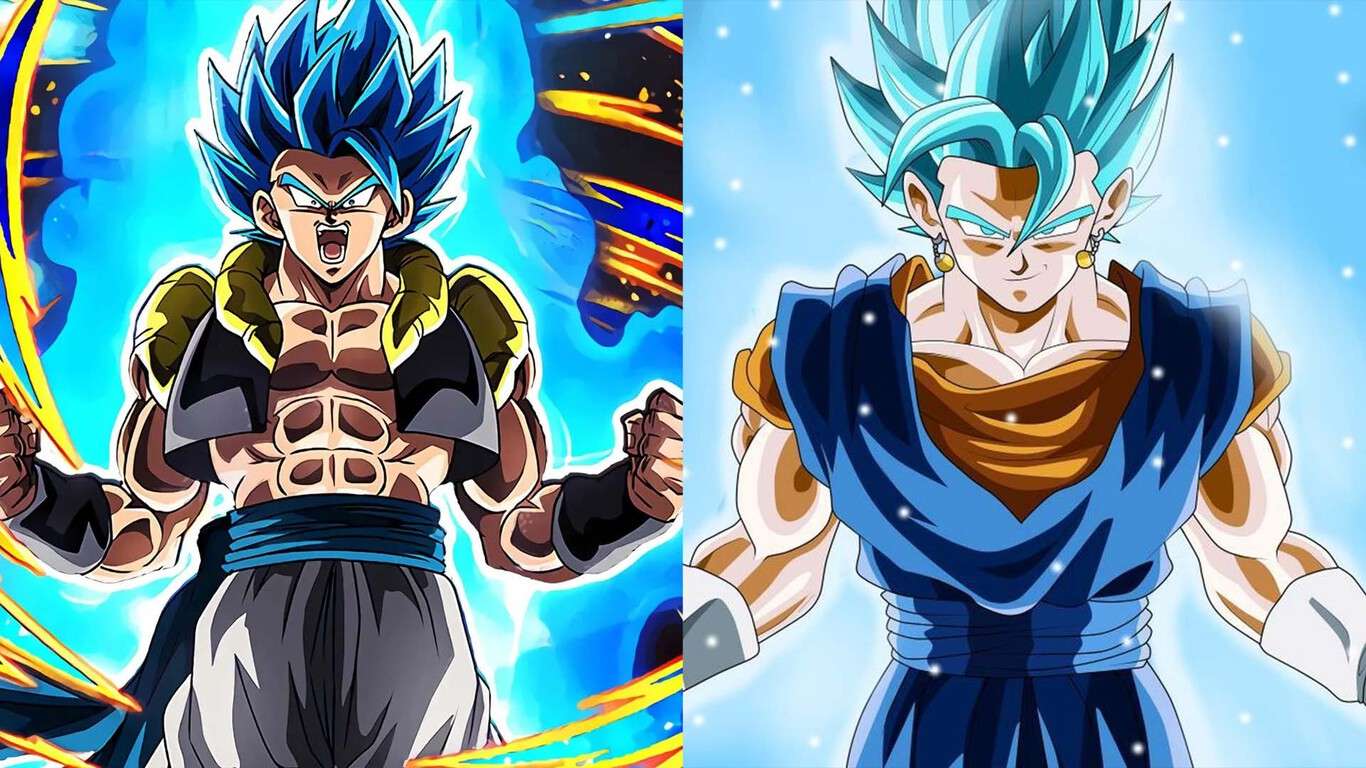 gogeta i vegito niebieski puzzle online